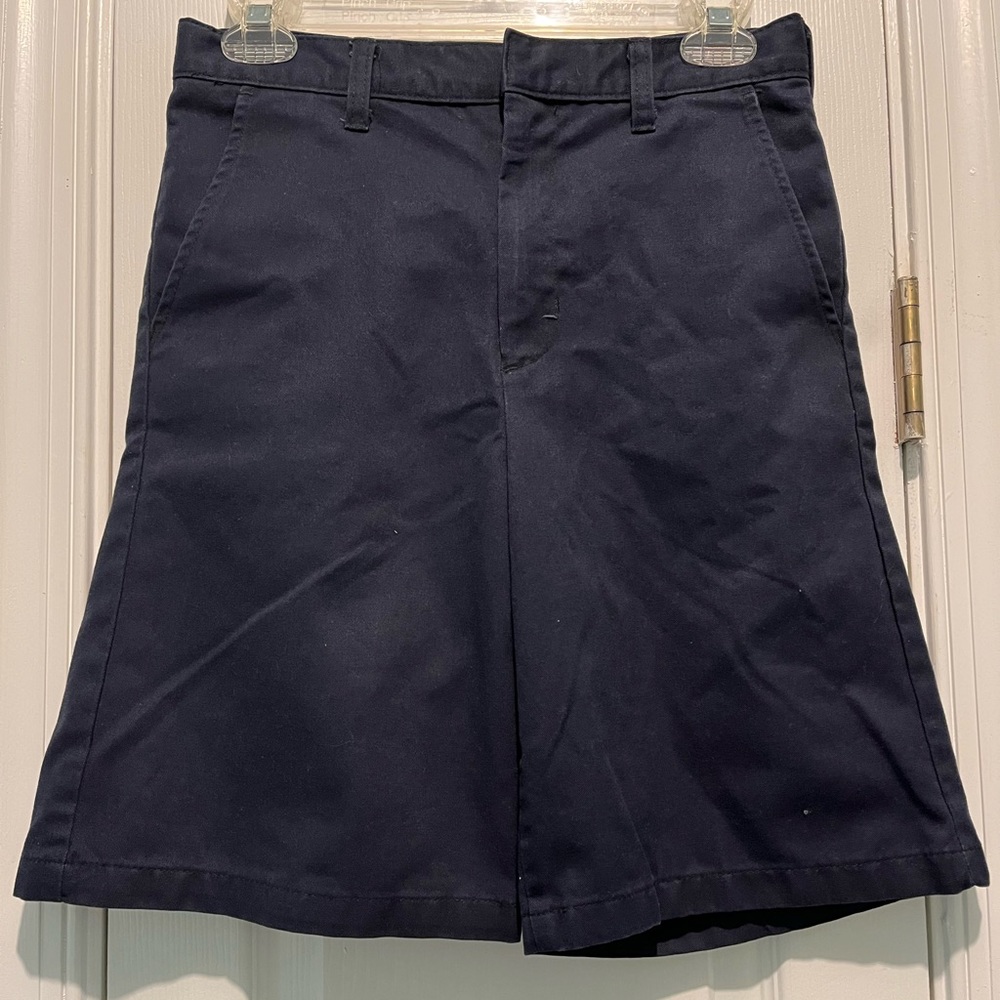 SCHOOL APPAREL INC UNIFORM SHORTS NAVY SIZE 14 REG